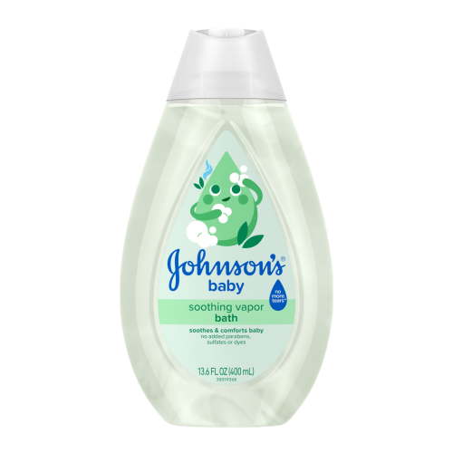 Johnson's Soothing Vapor Baby Bath 13.6 oz Gentle Calming Formula