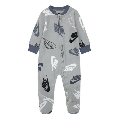 Newborn Baby Nike Logo Zip Footed Sleep & Play One Piece Coveralls
