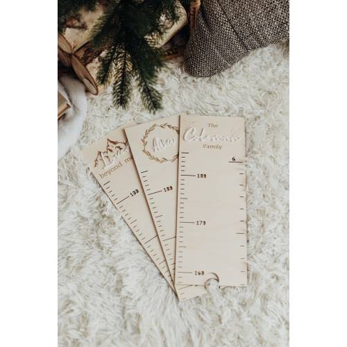 Personalized Growth chart - baby shower gift - growth chart for kid - family growth chart - -wall nursery decor  - height chart for kids