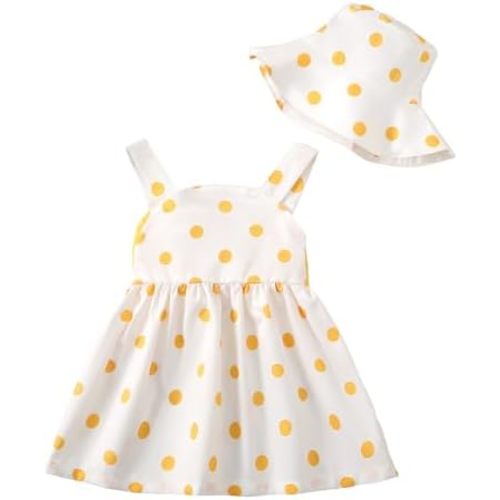 Size 12- 18 months Baby Girl Dress Toddler Girl Clothes Halter Backless Sleeveless Flower Sundress Summer Dresses for Girl