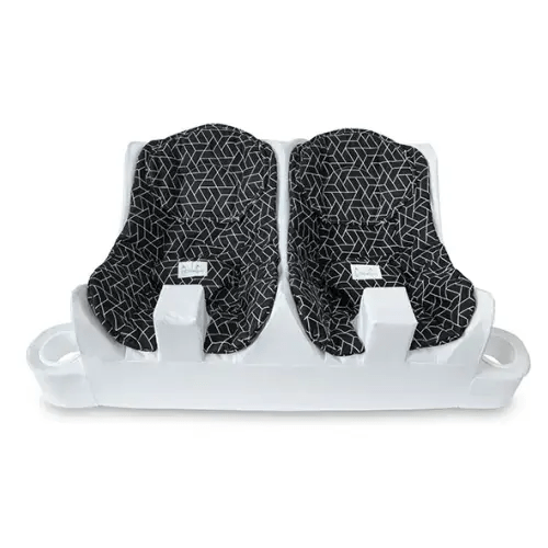 Table For Two - Twin Feeding System - GEO - Black & White