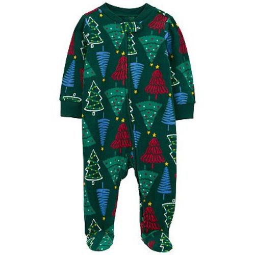 Baby Carter's Christmas Trees Zip-Up Fleece Sleep & Play