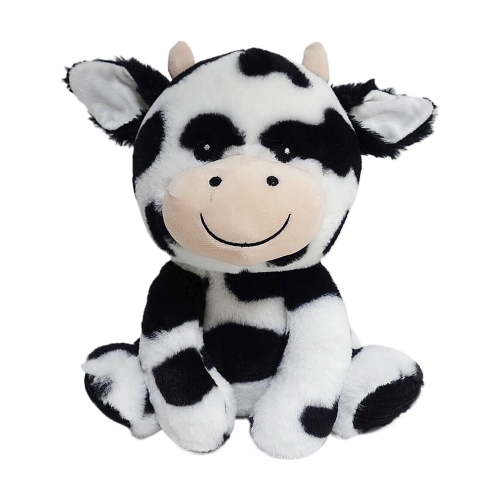 Spark Create Imagine Cow Plush Toy Black and White, 10inch