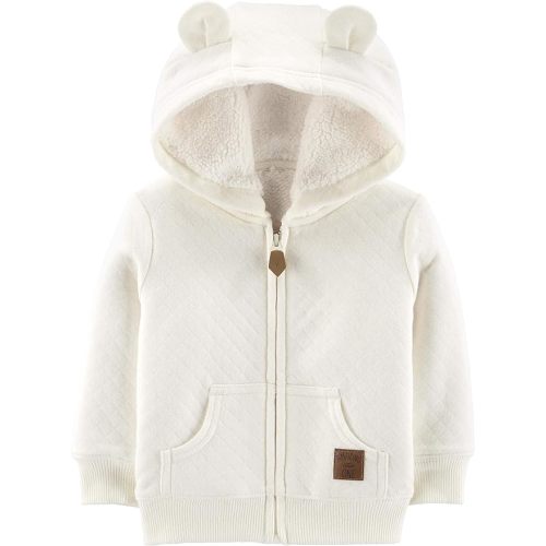 Simple Joys by Carter's Baby Hooded Sweater Jacket with Sherpa Lining