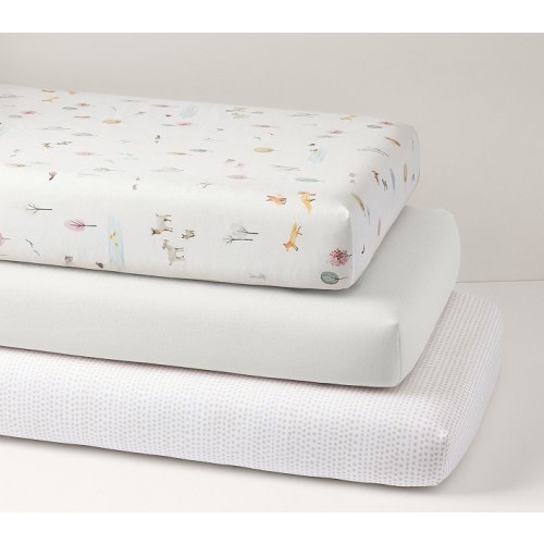 Dakota Crib Fitted Sheets, Set of 3
