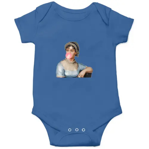 Jane Austen- Obstinate Headstrong Girl Onesies sold by KassieSwope | SKU 153821061 | Printerval