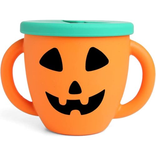 Halloween Pumpkin Silicone Snack Cups For Toddlers & Babies