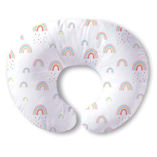 Grape Nursing Pillow, Breathable Nursing Pillows for Breastfeeding, Tummy Time, Sitting Support - Rainbow World