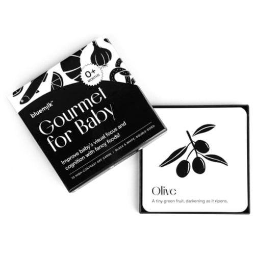 BlueMilk Gourmet for Baby High Contrast Art Cards – Chunky Deli
