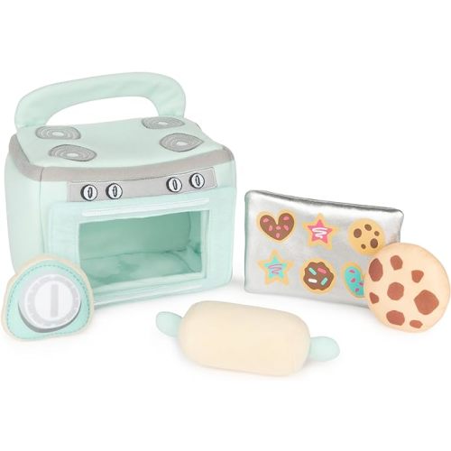 Baby GUND My First Baking Plush Playset with Sounds, Rattle, Squeaks and Crinkles, Ultra Soft Plush Sensory Toy for Babies and Newborns