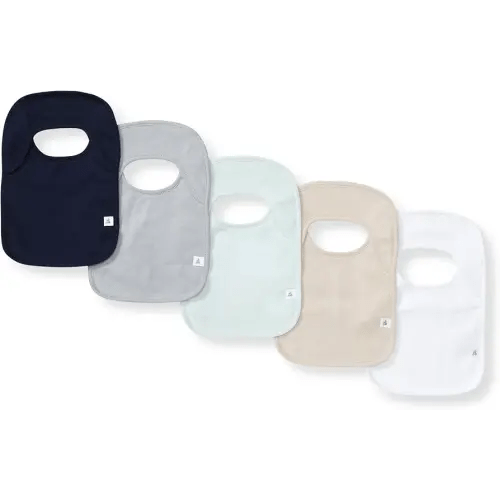 Burt's Bees Baby Organic Baby Bibs – 100% Cotton Newborn Infant Bibs for Baby Boys & Girls