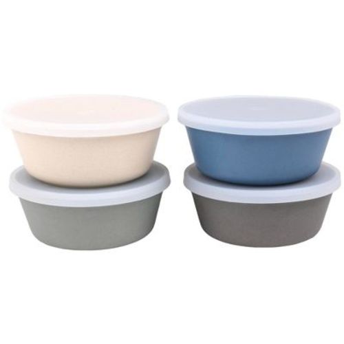 Weesprout Bamboo Kids Bowls, Set Of Four 10 Oz Kid-sized Bamboo Bowls, Dishwasher Safe Kid Bowls