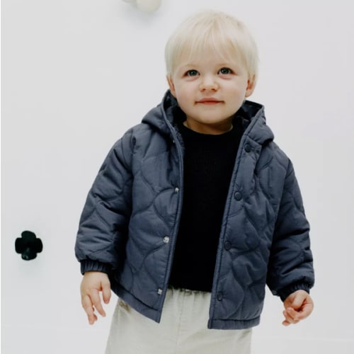 WATER REPELLENT PUFFER JACKET - Blue | ZARA Canada