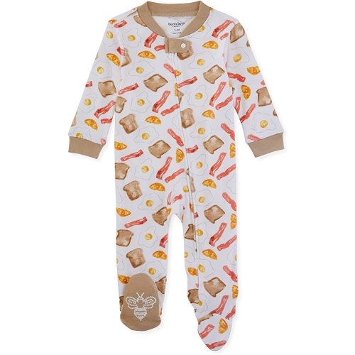 Burt's Bees Baby Baby Boys' Sleep and Play Pjs, 100% Organic Cotton One-Piece Romper Jumpsuit Zip Front Pajamas