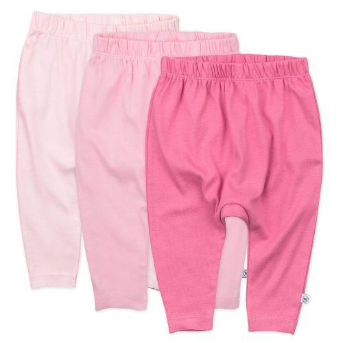 HonestBaby Multipack Harem Pants Roomy Fit Pull on Bottoms 100% Organic Cotton for Infant Baby Boys, Girls, Unisex