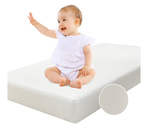 BABELIO Crib Mattress, Toddler Mattress for Toddler Bed, Memory Foam Baby Mattress, Dual Sided with Tencel Cover & Waterproof Lining