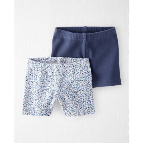 Baby 2-Pack Organic Cotton Ribbed Pedal Shorts - Little Planet | Carter's