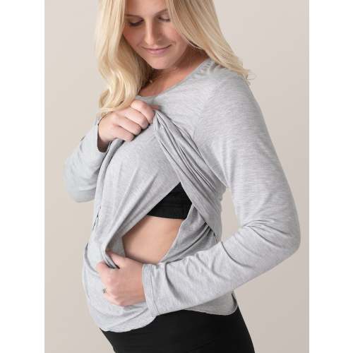 Bamboo Maternity & Nursing Long Sleeve T-shirt | Kindred Bravely