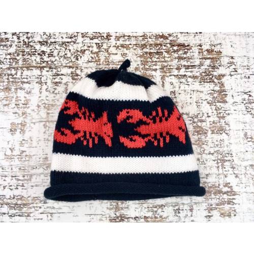 Lobster Hat, Maine Knit Hat, Baby Hat, Nautical Hat, Baby Gift