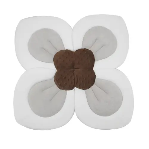 PandaEar Baby Bath Pad for Infant Newborn | Soft Flower Petals for Sink Bathtub Essentials Shower Gift (Pink)