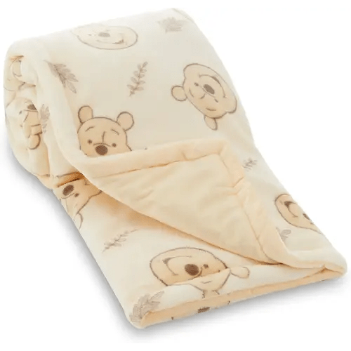 Disney Mickey Mouse, Minnie Mouse, Winnie The Pooh, Lilo and Stitch 2-Ply Infant Blanket - Soft Fleece with Polyfill - Cozy and Warm Baby Blanket for Baby Boys and Girls, 30x40 Inches
