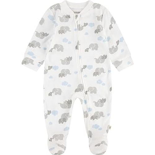 HUGGIES baby-boys Printed Footed Coverall
