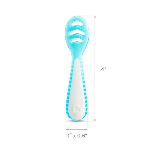 Munchkin Gentle Dip™ Multistage First Spoons - Green/Blue