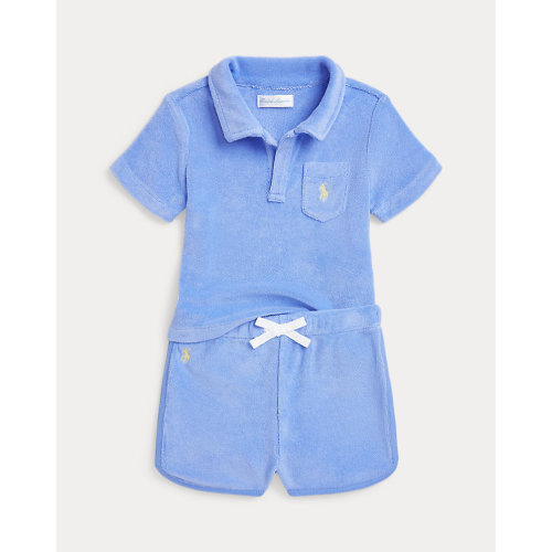 Terry Polo Shirt & Short Set