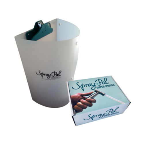 Premium Cloth Diaper Cleaning Kit – Patented Splatter Shield Made in USA + High Pressure Sprayer. Best Starter Bundle for Mess-Free Diaper Spray Cleanup.