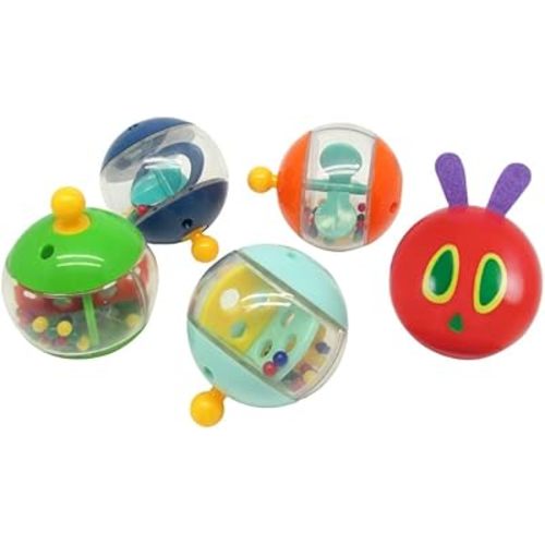 KIDS PREFERRED World of Eric Carle The Very Hungry Caterpillar Plastic Busy Balls Toy Medium