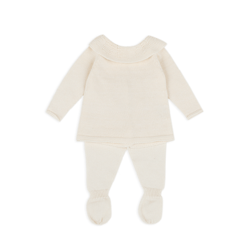 Set Welcome Knit Cuello Crudo