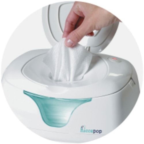 hiccapop Baby Wipe Warmer and Baby Wet Wipes Dispenser | Baby Wipes Warmer for Babies | Diaper Wipe Warmer with Changing Light | Newborn Essentials - White