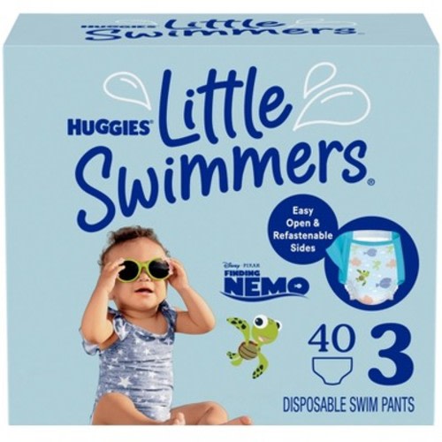 Huggies Little Swimmers Baby Swim Disposable Diapers - Size 3 - 40ct