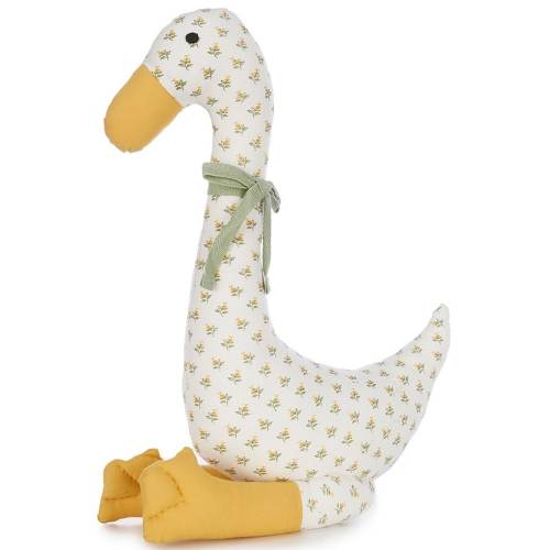 Edgehill Collection x Kristin Ellen Hockman Queenie Yellow Floral Plush Duck