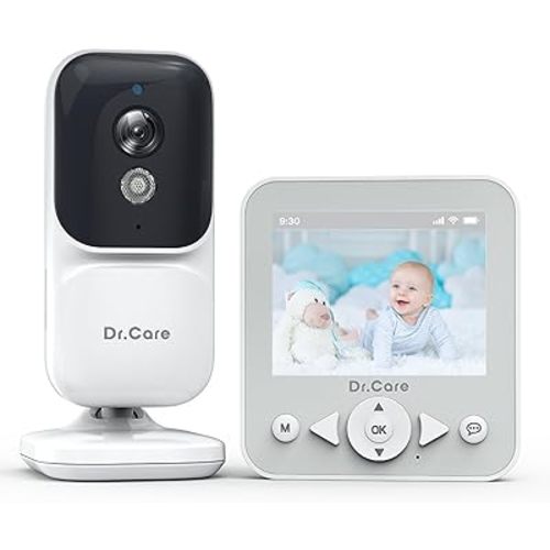 NeoView Video Baby Monitor - 2.8” Screen, 2-Way Audio, Video Loop Recording, Night Vision, Real-Time/VOX Monitoring, Temperature Sensor, Lullabies, Belt Clip Design (Supports Up to 128GB)