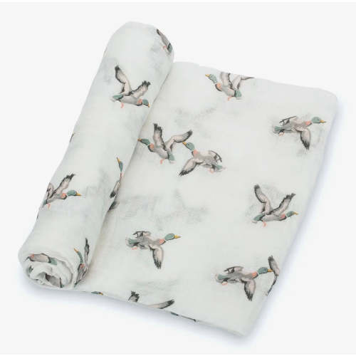 The Mallard Duck Muslin Swaddle Blanket