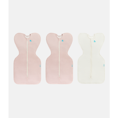 Swaddle Up Starter Bundle 0.2 TOG | Blush | Tan Stripe