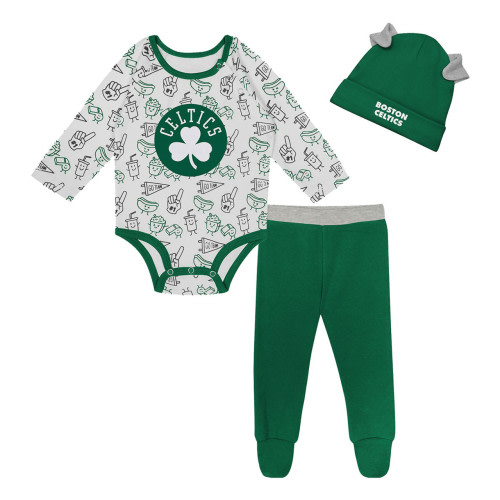 Celtics Newborn Lil Champ 3pc Creeper Set