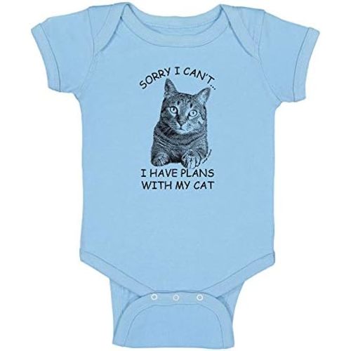 Indigo Legend Unisex Baby Funny Cat Bodysuit for Baby Girls and Boys