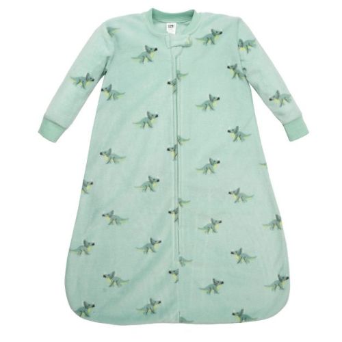 Hudson Baby Infant Boys Long-Sleeve Fleece Sleeping Bag, Small Dino Friends, 0-6 Months