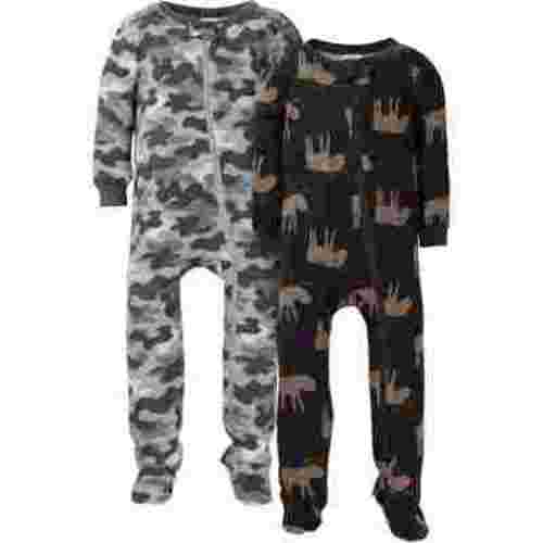 Gerber Baby Boy Snug Fit Footed Cotton Pajamas, 2 Pack Sizes 0-3 Months - 5T