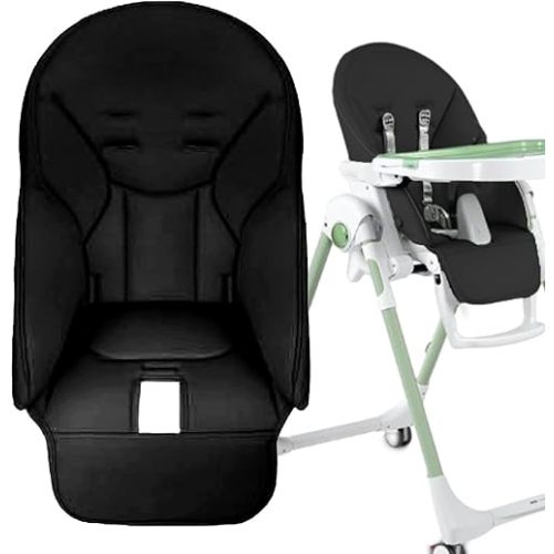 High Chair Covers for Baby, High Chair Cushion, Universial Replacement Cover for Pegs Perego, Siesta Zero3, Baoneo, Kosmic Janés, Refer to description, Black