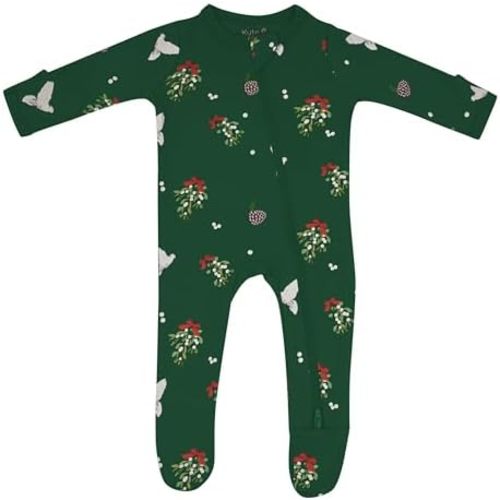 KYTE BABY Unisex Zipper Closure Footies, Rayon Made From Bamboo, 0-24 Months