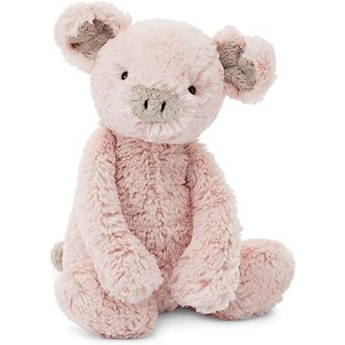Jellycat Bashful Pig Stuffed Animal, Medium, 12 inches