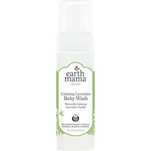 Earth Mama Calming Lavender Baby Wash Gentle Castile Soap for Sensitive Skin, 5.3-Fluid Ounce