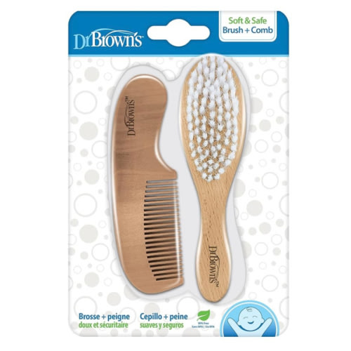 Dr. Brown's Soft and Safe Baby Brush + Comb