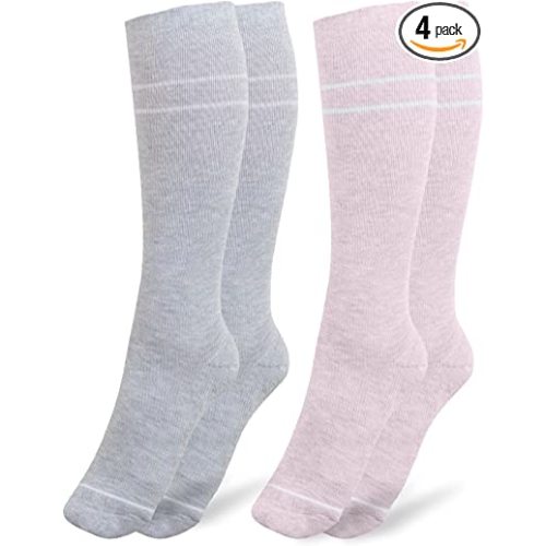 Amazon.com: Kindred Bravely Maternity Compression Socks 2-Pack | 20-30 mmHg Compression Socks for Pregnancy (Pink & Grey Heather) : Health & Household