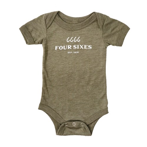 Logo Onesie with Cowboy Code - Olive