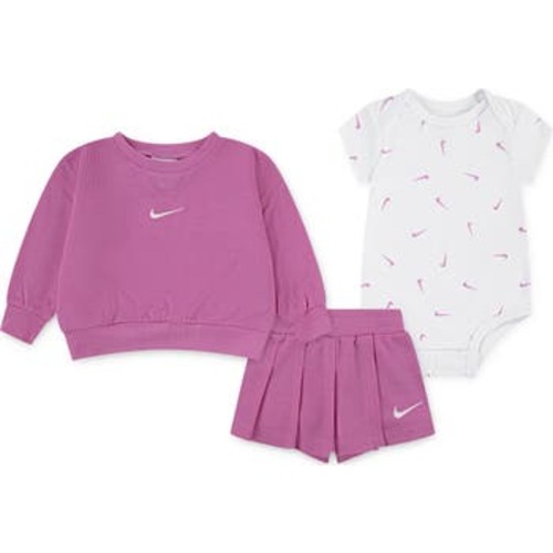 Essentials Scooter Sweatshirt, Shorts & Bodysuit Set, 6M