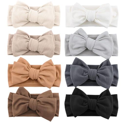 Niceye Baby Girls Headbands with Bows Handmade Hair Accessories Stretchy Hairbands for Newborn Infant Toddler